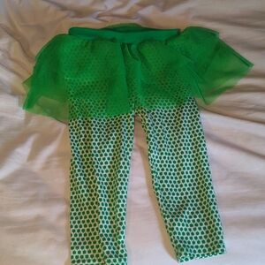 Carters 12 month St Patrick day leggings with attached tutu